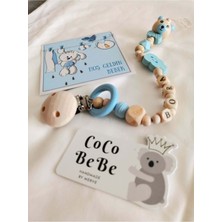 Coco Bebe %100 Doğal Ahşap Ürünlerden Bebek Emzik Zinciri