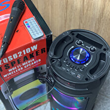 Koçak Elektronik ZQS6210 Karaoke Mikrofon ile Kablosuz Bluetooth Taşınabilir Hoparlör