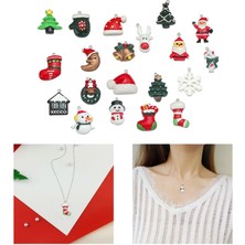 Dolity 20 Adet Noel Kolye Boncuğu El Yapımı Takı Için (Yurt Dışından)