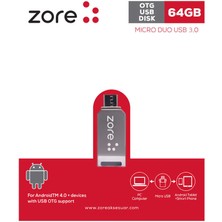 Zore 3.0 Micro Metal Otg 64 GB
