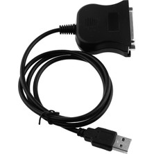 Sharplace Siyah Kablo USB 25 Pin Paralel Yazıcı Kablosu Adaptörü Dönüştürücü (Yurt Dışından)