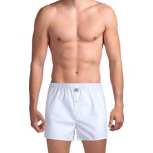 The Don Beyaz Renk Yırtmaçlı Erkek Boxer