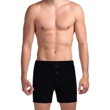 The Don Traditional Uzun Paçalı Erkek Boxer Siyah Renk