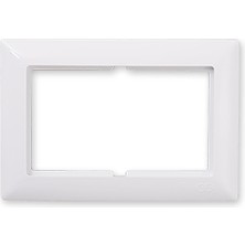 Günsan Vısage Beyaz Ikili Priz Çerçeve