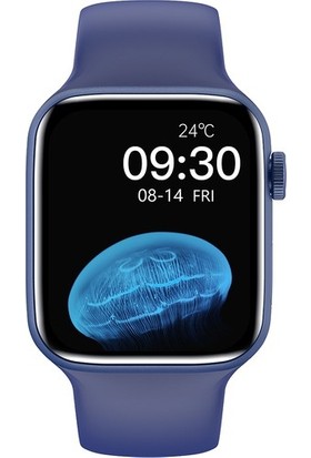 Hescom Hw 22 Tam Dokunmati Akıllı Saat Ios ve Android Uyumlu-Mavi