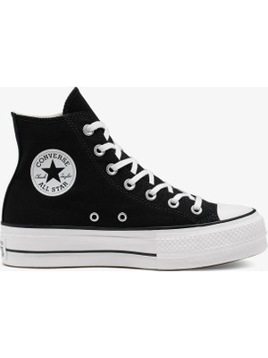 Converse Chuck Taylor All Star Lift Hi Kadın Platform Siyah Sneaker 560845C.001