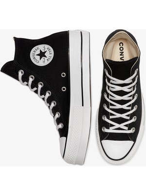 Converse Chuck Taylor All Star Lift Hi Kadın Platform Siyah Sneaker 560845C.001