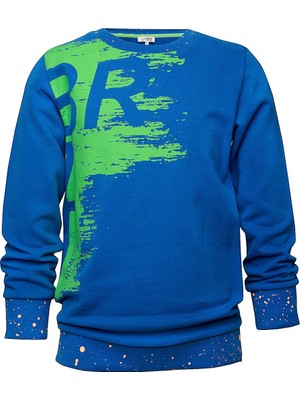 BRZ Collection Neon Baskılı Erkek Çocuk Sweatshirt