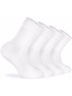 Nova Socks Erkek 4'lü Bambu Lastiksiz Sıkmayan Extra Rahat Şeker Çorabı / Çorap