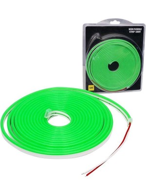 Powermaster 12VOLT 5metre 6X12MM Yeşil Neon LED Şerit