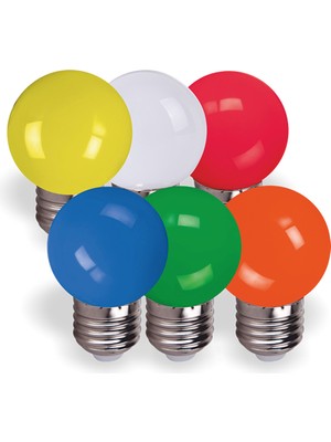 Helios 43-0400 Helios 1W E27 Top Gece Lambası Mavi