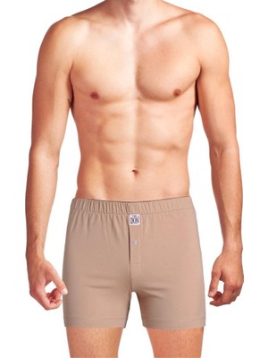 The Don Organik Pamuk Erkek Boxer Bej Renk