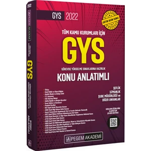 Pegem Akademi Yayıncılık 2022 Tüm Kurumlar için Görevde Yükselme Sınavı Konu Anlatımlı