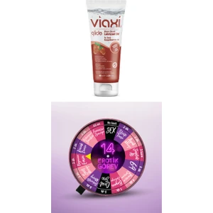 Ozzy Store Erotik Görev Çarkı ve Viaxi Glide Çilekli  Jel 100 Ml.