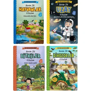Sincap Kitap 4' Lü Set Ne Sorsan Bilir Minik Seti - Benim Ilk Dinozorlar / Uzay / Bitkiler / Hayvanlar Kitabım  -Ceren Çukadar