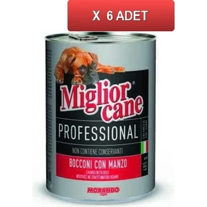 Biftekli Köpek Konserve Maması 405 gr 6'lı