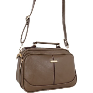 1381 Vizon Suni Deri Bayan El ve Çapraz Omuz Çantası