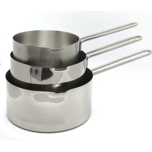 Doğuş Mutfak 3 Lü Set Paslanmaz Çelik Kaçerola Sütlük ve Sosluk 12-14-16 cm