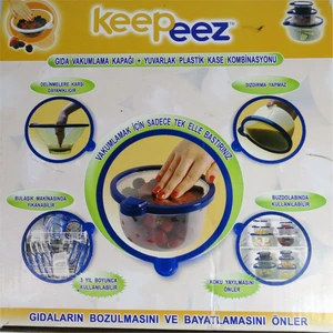 Keepeez Vakum Kapaklı Saklama Seti 3 Parça