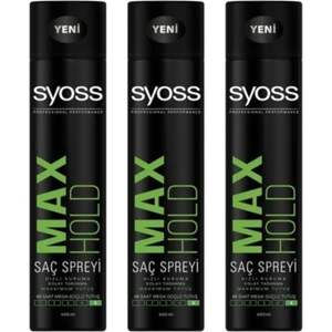 Saç Spreyi Max Hold 400 Ml. x 3 Adet
