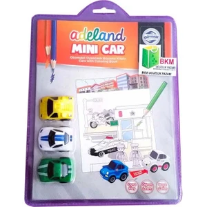 3 Yarış Arabalı Boyama Kitabı