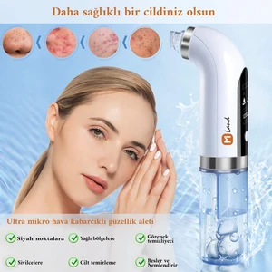 Mi Land Miland Hydra (Su/serum) Sterilizasyonlu Vakumlu Vakumlu Cilt Gözenek Siyah Nokta Temizleyici 6 Başlıklı