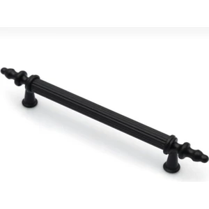 Sezgin Metal Kumru Boy Kulp Mat Siyah Dolap Vestiyer Çekmece Kulp 5 Adet