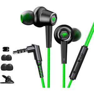 Vx2 Gaming 3.5mm Kulak Içi Mikrofonlu Oyuncu Kulaklığı Gurultu Engelleyici AL-34549 Yeşil