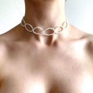 Leylan Takı Kadın  Beyaz Inci Tasma Kolye