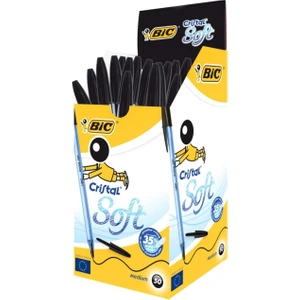 Cristal Soft Tükenmez Kalem Siyah 50'li