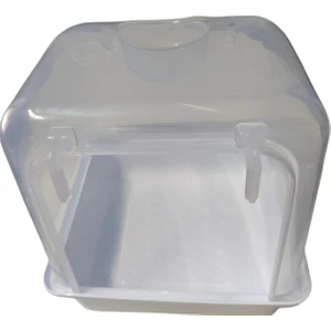 17X17X20 Ölçülerinde Orta Boy Kırılmaz Banyoluk Beyaz