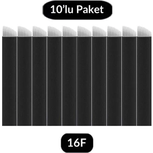 Ellea Naıl Kalıcı Makyaj 16 Pin Microblading Iğnesi 16F 10'lu Paket Iğne