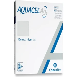 Aquacell 15X15CM Ag Alginate Gümüşlü yaara Örtüsü Aquacel 1ADET