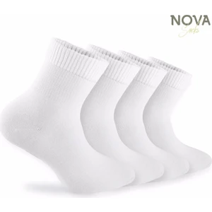Nova Socks Kadın 4'lü Bambu Lastiksiz Sıkmayan Extra Rahat Şeker Çorabı / Çorap