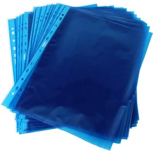 Hd Kristal Renkli Poşet Dosya Mavi 100'lü x 3 Paket