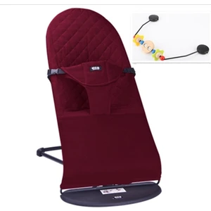 Tcherci Pabeki 3 Kademeli Oyuncaklı Sallanır Ana Kucağı - Bordo (Yurt Dışından)