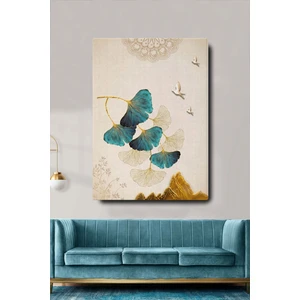 Home Arths Dekoratif Soyut Çiçek ve Kuşlar Sürreal Kanvas Duvar Tablosu