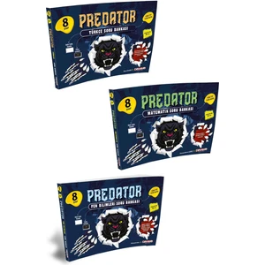 Dinamo Yayınları 2022 8. Sınıf  Predator  Matematik, Türkçe, Fen Bilimleri Soru Bankası