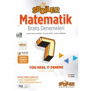 Spoiler Yayınları 7. Sınıf Matematik Branş Deneme