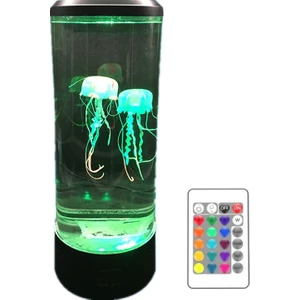 Uzaktan Kumanda ile 2.5W LED Denizanası Gece Lambası Siyah
