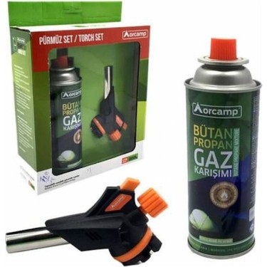 Orcamp Orgaz Kamp Kartuş Tüp 227 gr Çakmaklı Pürmüz Set Fiyatı