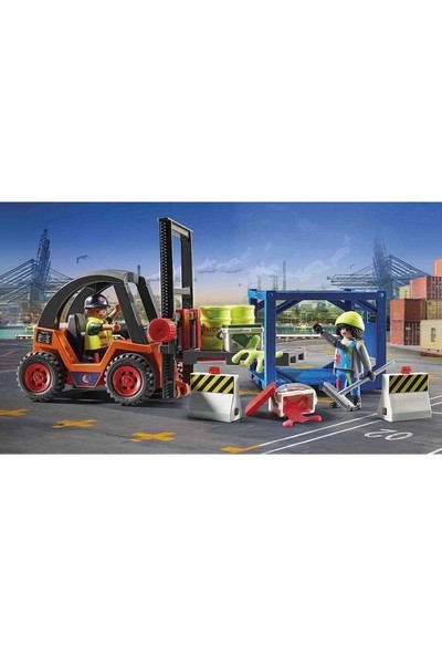 Playmobil Forklift With Freight