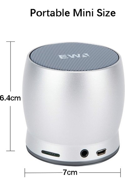 Ewa A150 Taşınabilir Mini Bluetooth Hoparlör Kablosuz Hifi Stereo (Yurt Dışından)