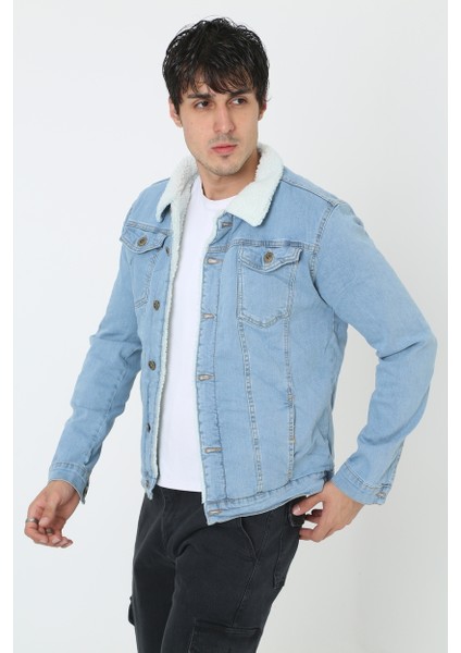 Erkek Içi Kürklü Kot Ceket modelleri