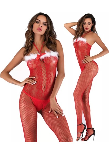 Butik Sultan's Noel Anne Straplez Vücut Çorabı