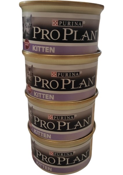 Proplan Kitten Tavuklu Yavru Kedi Yaş Maması 4 Adet