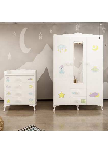 Melina Uykucu Bebek Odası Takımı - Yatak ve Uyku Seti Kombinli modelleri