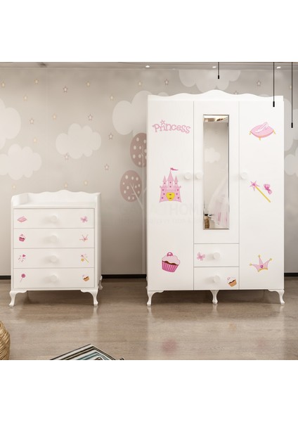 Melina Prenses Bebek Odası Takımı - Yatak ve Uyku Seti Kombinli modelleri