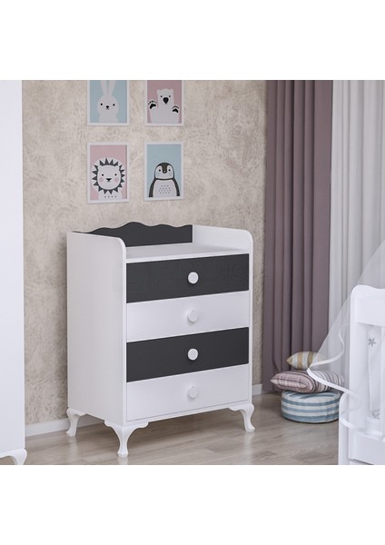 Elegant Gri Bebek Odası Takımı - Yatak ve Uyku Seti Kombinli indirimleri