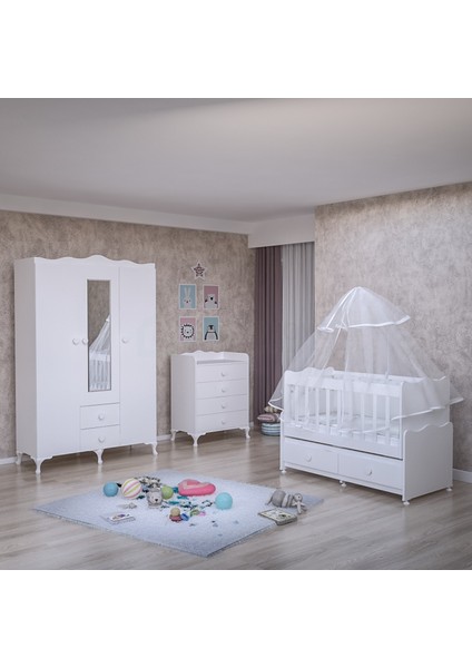Elegant Bebek Odası Takımı - Yatak ve Uyku Seti Kombinli